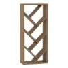 Brown Woodgrain Diagonal Shelf Bookcase -Home Furniture 810606678 A0