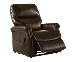 Markridge Chocolate Faux Leather Power Lift Recliner 21 Markridge Chocolate Faux Leather Power Lift Recliner -Home Furniture 810609737 4