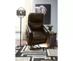 Markridge Chocolate Faux Leather Power Lift Recliner 17 Markridge Chocolate Faux Leather Power Lift Recliner -Home Furniture 810609737 8