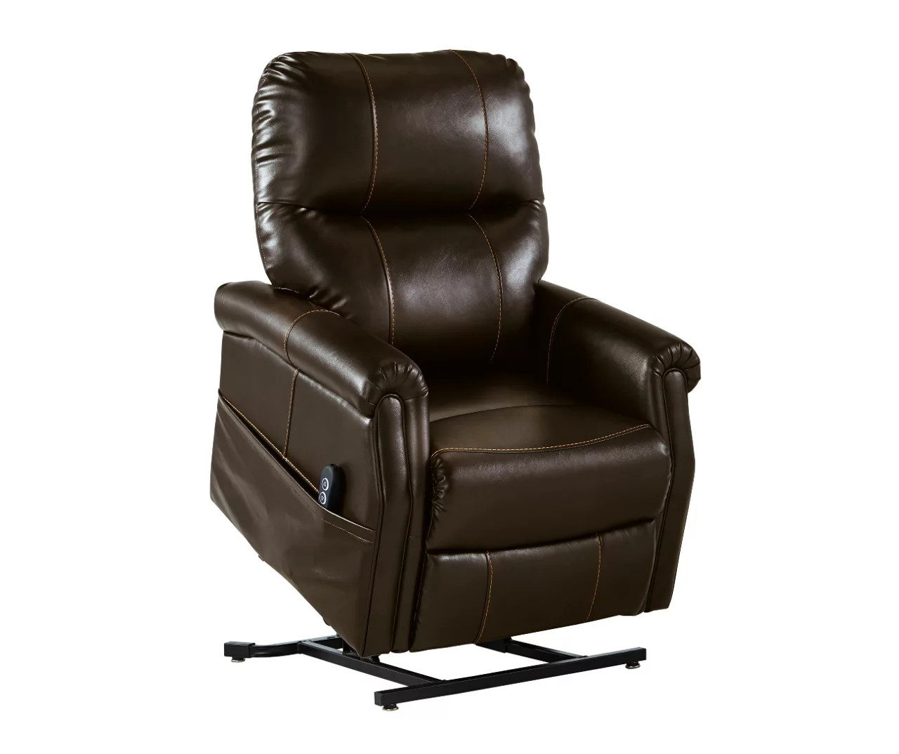 Markridge Chocolate Faux Leather Power Lift Recliner 11 Markridge Chocolate Faux Leather Power Lift Recliner - Image 9