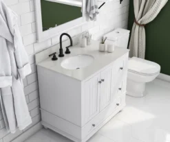 DHP Atwater Living Jazmyn Bathroom Vanity With White Sink 34 DHP Atwater Living Jazmyn Bathroom Vanity With White Sink -Home Furniture 810610488 B0 1