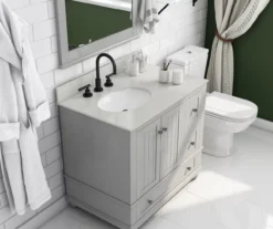 DHP Atwater Living Jazmyn Bathroom Vanity With White Sink 24 DHP Atwater Living Jazmyn Bathroom Vanity With White Sink -Home Furniture 810610489 B0 1