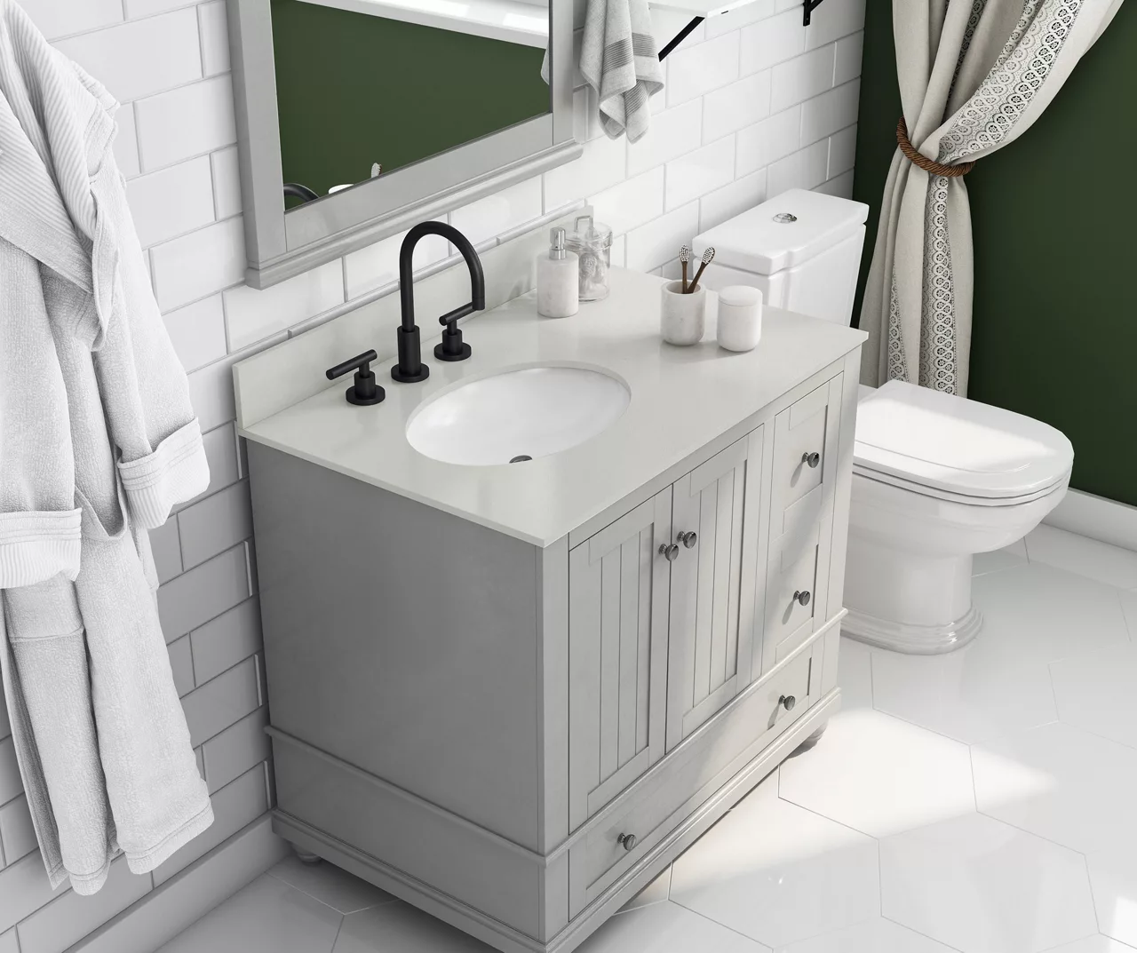 DHP Atwater Living Jazmyn Bathroom Vanity With White Sink 7 DHP Atwater Living Jazmyn Bathroom Vanity With White Sink - Image 5