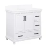 DHP Atwater Living Mills White Bathroom Vanity With Sink 1 DHP Atwater Living Mills White Bathroom Vanity With Sink -Home Furniture 810610511 A0