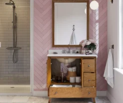 DHP Atwater Living Delias Bathroom Vanity With White Sink 25 DHP Atwater Living Delias Bathroom Vanity With White Sink -Home Furniture 810610513 B0 4