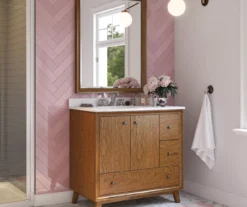 DHP Atwater Living Delias Bathroom Vanity With White Sink 26 DHP Atwater Living Delias Bathroom Vanity With White Sink -Home Furniture 810610513 B0 5