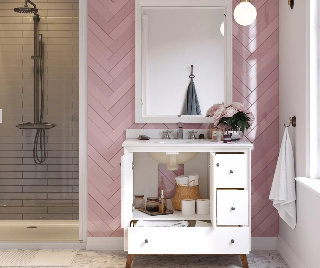 DHP Atwater Living Delias Bathroom Vanity With White Sink 18 DHP Atwater Living Delias Bathroom Vanity With White Sink - Image 16