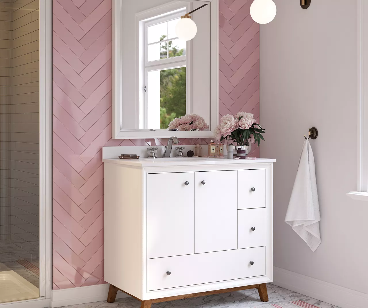 DHP Atwater Living Delias Bathroom Vanity With White Sink 19 DHP Atwater Living Delias Bathroom Vanity With White Sink - Image 17