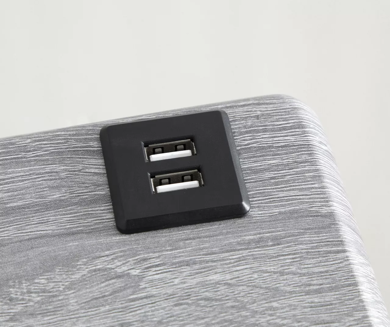 Wood Look Folding Table With USB Charging 10 Wood Look Folding Table With USB Charging - Image 9