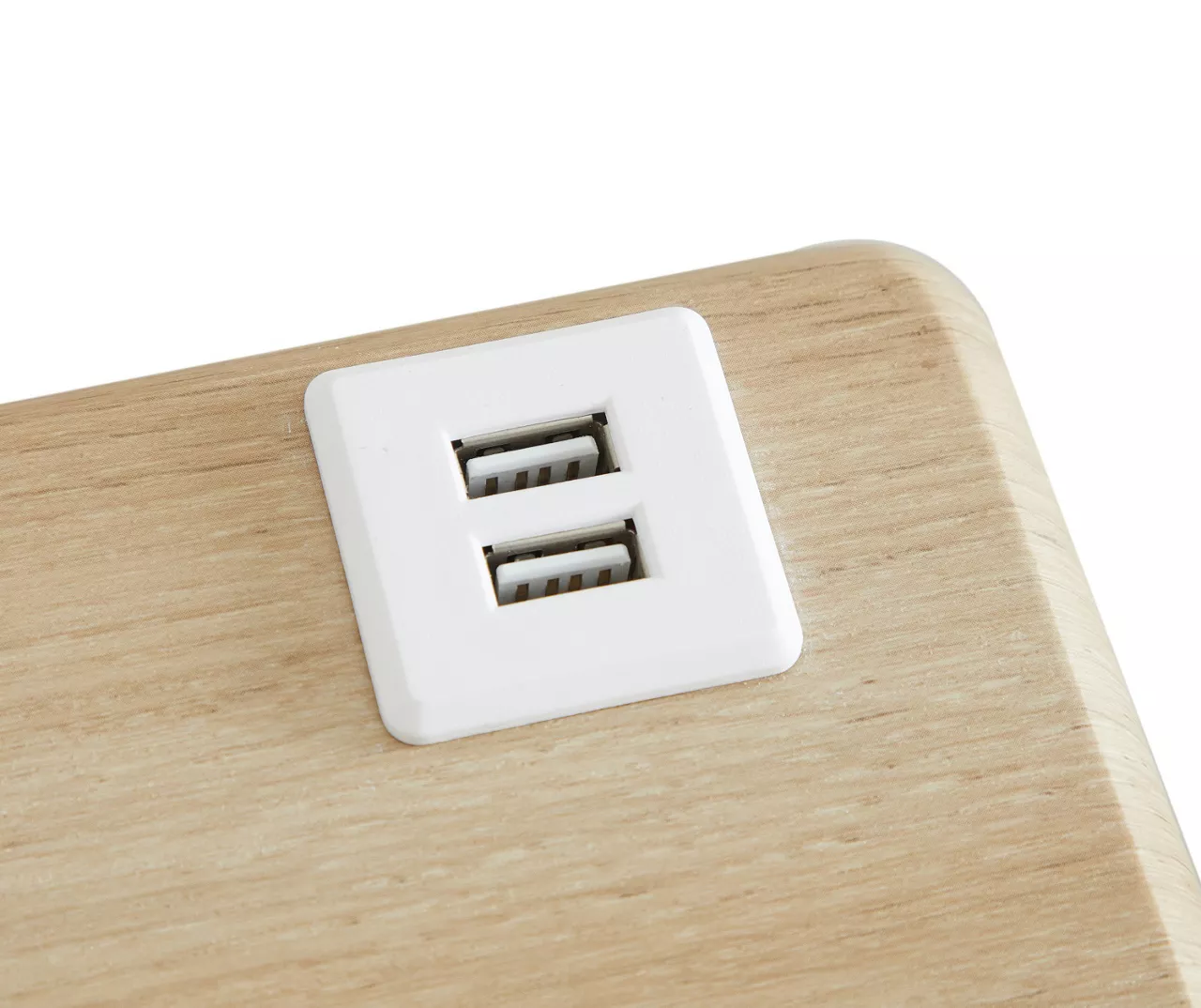 Wood Look Folding Table With USB Charging 6 Wood Look Folding Table With USB Charging - Image 5