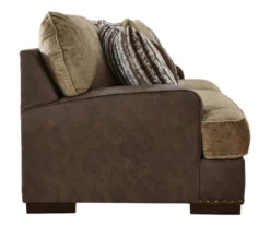 Alesbury Brown Faux Leather Sofa 14 Alesbury Brown Faux Leather Sofa -Home Furniture 810612256 4