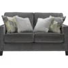 Gavril Smoky Gray Loveseat 1 Gavril Smoky Gray Loveseat -Home Furniture 810612303 1