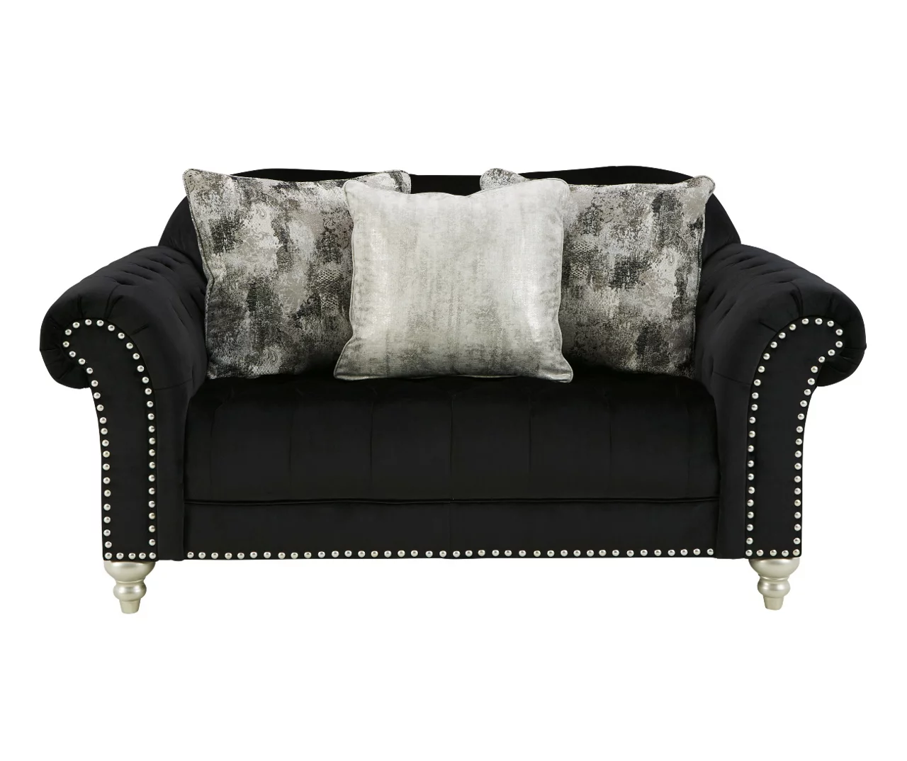 Harriotte Black Loveseat 3 Harriotte Black Loveseat