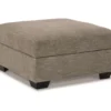 Creswell Gray Storage Ottoman -Home Furniture 810612338 1