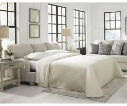 Traemore Linen Queen Sleeper Sofa -Home Furniture 810612378 3