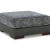 Larkstone Charcoal Oversize Accent Ottoman 2 Larkstone Charcoal Oversize Accent Ottoman -Home Furniture 810612394 1