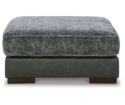 Larkstone Charcoal Oversize Accent Ottoman -Home Furniture 810612394 2
