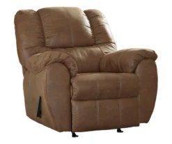 McGann Saddle Faux Leather Rocker Recliner -Home Furniture 810612511 A0 2