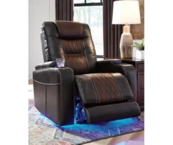 Composer Brown Faux Leather Power Recliner -Home Furniture 810612553 11