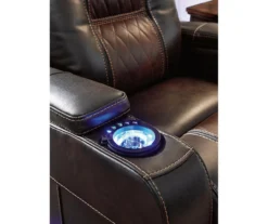 Composer Brown Faux Leather Power Recliner -Home Furniture 810612553 3