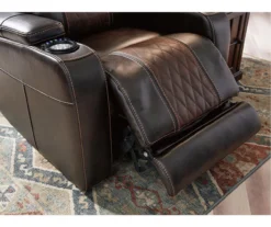 Composer Brown Faux Leather Power Recliner -Home Furniture 810612553 4