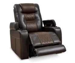 Composer Brown Faux Leather Power Recliner -Home Furniture 810612553 6