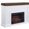 62" White Shiplap Grand Electric Fireplace 1 62" White Shiplap Grand Electric Fireplace -Home Furniture 810617760 A0 2
