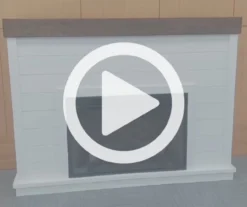 62" White Shiplap Grand Electric Fireplace -Home Furniture 810617760 V0 1