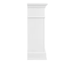 62" White Marble Grand Electric Fireplace Console -Home Furniture 810617766 A0 5