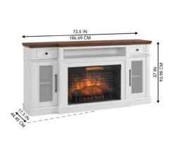 73.5" Castillo Electric Fireplace Console 23 73.5" Castillo Electric Fireplace Console -Home Furniture 810617768 A6