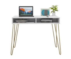 Novogratz Athena Faux Marble 2-Cubby Computer Desk 22 Novogratz Athena Faux Marble 2-Cubby Computer Desk -Home Furniture 810618403 3