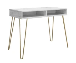 Novogratz Athena Faux Marble 2-Cubby Computer Desk 21 Novogratz Athena Faux Marble 2-Cubby Computer Desk -Home Furniture 810618403 4