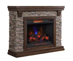 50" Madison Pine & Faux Stone Electric Fireplace 10 50" Madison Pine & Faux Stone Electric Fireplace -Home Furniture 810620258 A0 2
