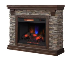 50" Madison Pine & Faux Stone Electric Fireplace 11 50" Madison Pine & Faux Stone Electric Fireplace -Home Furniture 810620258 A0 3