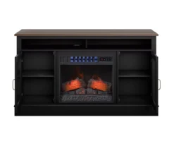 59.5" Black CoolGlow Electric Fireplace & Fan Console 17 59.5" Black CoolGlow Electric Fireplace & Fan Console -Home Furniture 810620259 A0 2