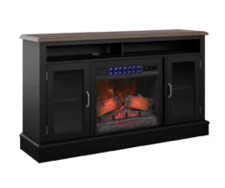 59.5" Black CoolGlow Electric Fireplace & Fan Console 19 59.5" Black CoolGlow Electric Fireplace & Fan Console -Home Furniture 810620259 A0 4