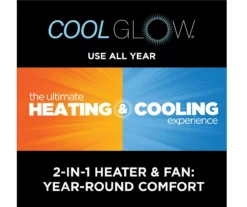 59.5" Black CoolGlow Electric Fireplace & Fan Console 21 59.5" Black CoolGlow Electric Fireplace & Fan Console -Home Furniture 810620259 M7