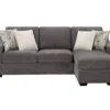 Gray Reversible Sofa Chaise
