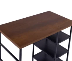 Walnut 3-Piece Pub Dining Set -Home Furniture 810641657 A8 4