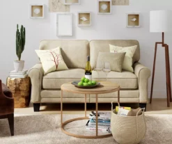 Copenhagen Tan Loveseat -Home Furniture 810659210 A0 3