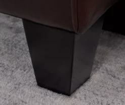 Palisades Chestnut Bonded Leather Loveseat -Home Furniture 810659212 A0 10