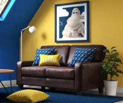 Palisades Chestnut Bonded Leather Loveseat -Home Furniture 810659212 A0 5