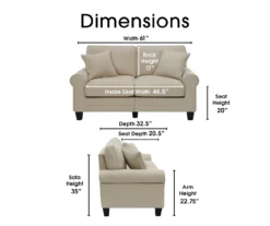 Serta Copenhagen Loveseat 39 Serta Copenhagen Loveseat -Home Furniture 810659226 A0 4