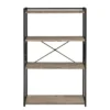 Corday Gray Wood 4-Shelf Open Bookcase 1 Corday Gray Wood 4-Shelf Open Bookcase -Home Furniture 810680821 A0