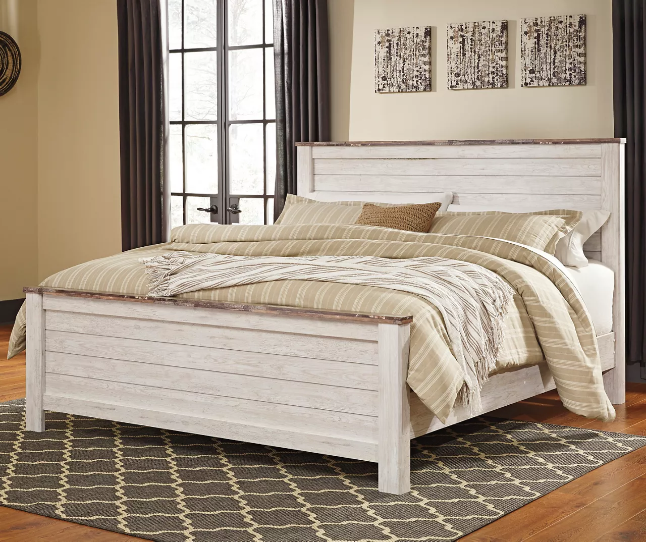 Signature Design By Ashley Willowton California King Panel Bed 3 Signature Design By Ashley Willowton California King Panel Bed