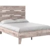 Signature Design By Ashley Neilsville Whitewash Full Panel Platform Bed -Home Furniture combo790019