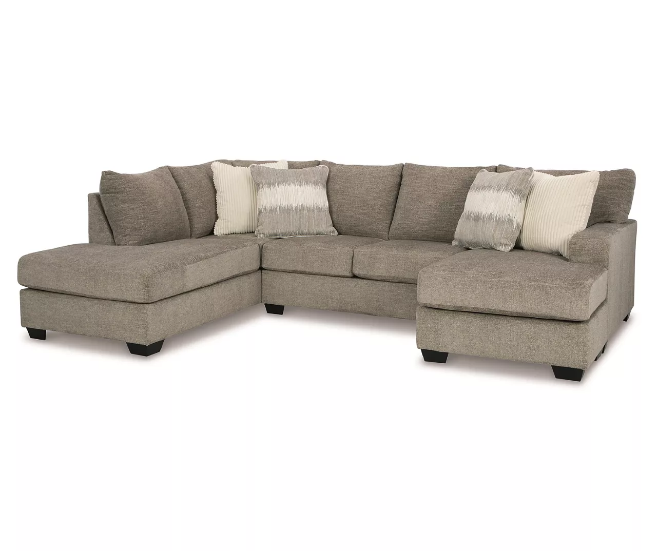 Signature Design By Ashley Creswell Gray Sectional With Left-Facing Chaise 3 Signature Design By Ashley Creswell Gray Sectional With Left-Facing Chaise