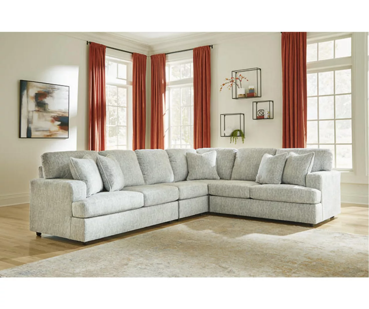 Signature Design By Ashley Playwrite Gray 4-Piece Sectional 4 Signature Design By Ashley Playwrite Gray 4-Piece Sectional - Image 2