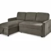 Signature Design By Ashley Kerle Charcoal Sectional With Pop-Up Bed 1 Signature Design By Ashley Kerle Charcoal Sectional With Pop-Up Bed -Home Furniture combo870004
