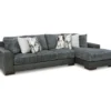 Signature Design By Ashley Larkstone Charcoal 2-Piece Sectional With Right-Facing Chaise 1 Signature Design By Ashley Larkstone Charcoal 2-Piece Sectional With Right-Facing Chaise -Home Furniture combo870010